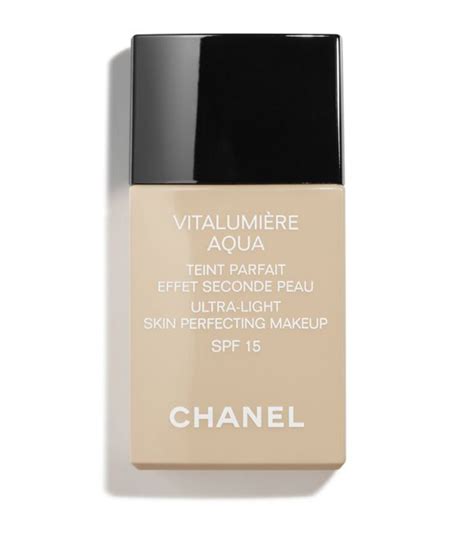 chanel vitalumiere aqua ultra light skin perfecting makeup spf 15|vitalumière aqua ultralight foundation.